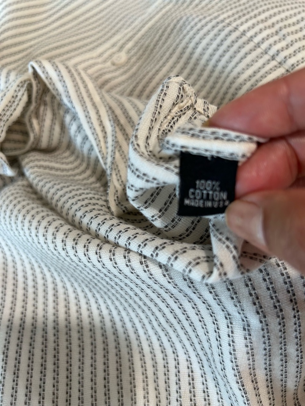 Ike Behar Long-Sleeve Striped Dress Shirt - White & Gray - Picture 16 of 16